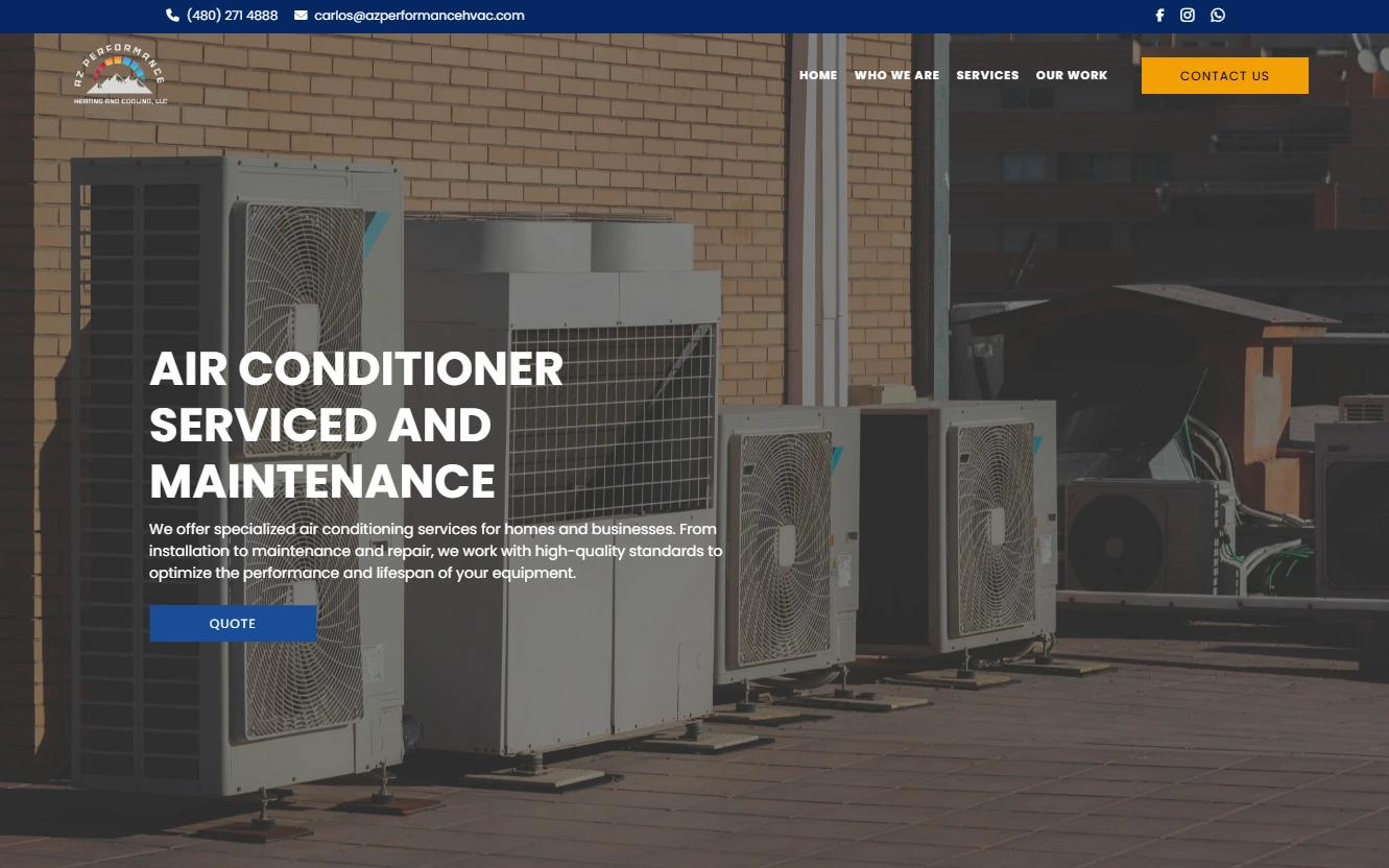 Sitio Web AZ Performance