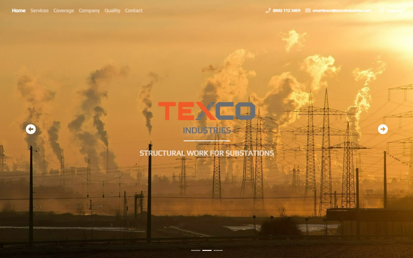 Sitio Web Texco Industries